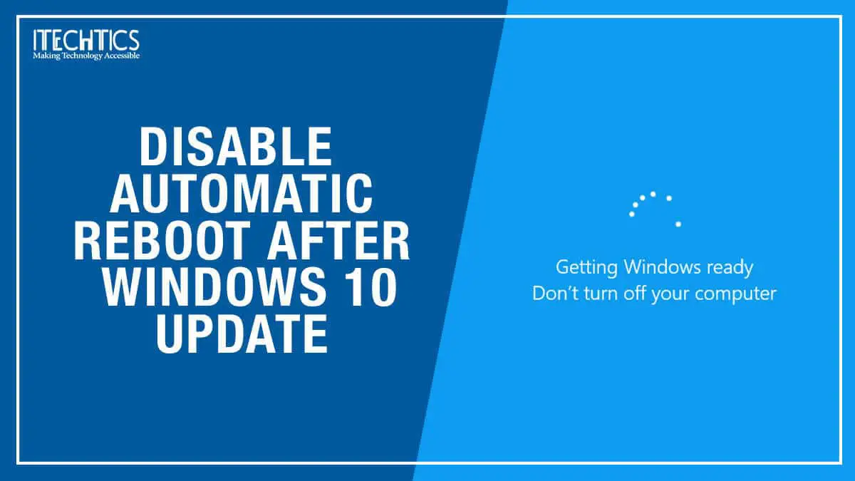 Disable system restart after Windows Updates installation